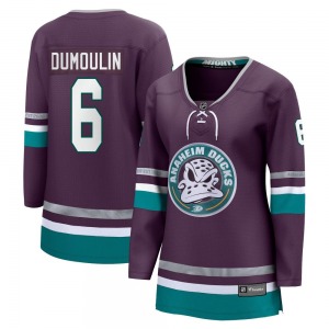 Women's Premier Anaheim Ducks Brian Dumoulin Purple 30th Anniversary Breakaway Official Fanatics Branded Jersey