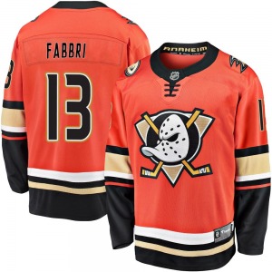 Adult Premier Anaheim Ducks Robby Fabbri Orange Breakaway 2019/20 Alternate Official Fanatics Branded Jersey