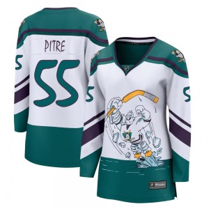 Women's Breakaway Anaheim Ducks Coulson Pitre White 2020/21 Special Edition Official Fanatics Branded Jersey