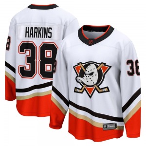 Adult Breakaway Anaheim Ducks Jansen Harkins White Special Edition 2.0 Official Fanatics Branded Jersey