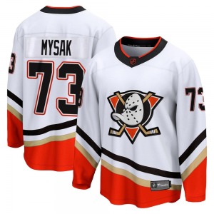 Adult Breakaway Anaheim Ducks Jan Mysak White Special Edition 2.0 Official Fanatics Branded Jersey