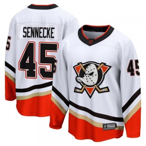 Adult Breakaway Anaheim Ducks Beckett Sennecke White Special Edition 2.0 Official Fanatics Branded Jersey