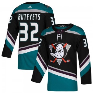 Youth Authentic Anaheim Ducks Vyacheslav Buteyets Black Teal Alternate Official Adidas Jersey