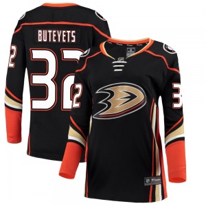 Women's Breakaway Anaheim Ducks Vyacheslav Buteyets Black Home Official Fanatics Branded Jersey