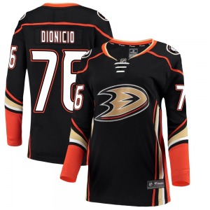 Women's Breakaway Anaheim Ducks Rodwin Dionicio Black Home Official Fanatics Branded Jersey