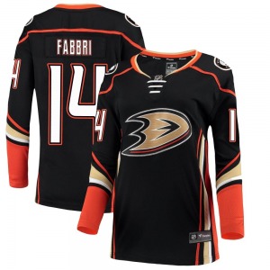 Women's Breakaway Anaheim Ducks Robby Fabbri Black Home Official Fanatics Branded Jersey