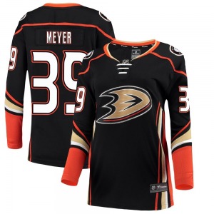 Women's Breakaway Anaheim Ducks Carson Meyer Black Home Official Fanatics Branded Jersey