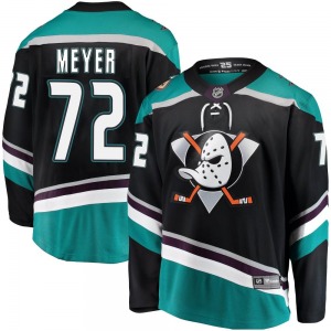 Adult Breakaway Anaheim Ducks Carson Meyer Black Alternate Official Fanatics Branded Jersey