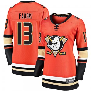 Women's Premier Anaheim Ducks Robby Fabbri Orange Breakaway 2019/20 Alternate Official Fanatics Branded Jersey