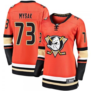 Women's Premier Anaheim Ducks Jan Mysak Orange Breakaway 2019/20 Alternate Official Fanatics Branded Jersey