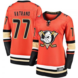 Women's Premier Anaheim Ducks Frank Vatrano Orange Breakaway 2019/20 Alternate Official Fanatics Branded Jersey