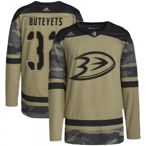 Youth Authentic Anaheim Ducks Vyacheslav Buteyets Camo Military Appreciation Practice Official Adidas Jersey