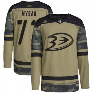 Youth Authentic Anaheim Ducks Jan Mysak Camo Military Appreciation Practice Official Adidas Jersey