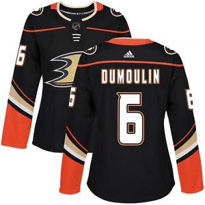 Women's Authentic Anaheim Ducks Brian Dumoulin Black Home Official Adidas Jersey