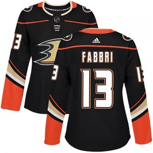 Women's Authentic Anaheim Ducks Robby Fabbri Black Home Official Adidas Jersey