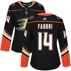 Women's Authentic Anaheim Ducks Robby Fabbri Black Home Official Adidas Jersey