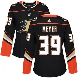 Women's Authentic Anaheim Ducks Carson Meyer Black Home Official Adidas Jersey