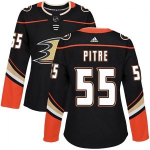 Women's Authentic Anaheim Ducks Coulson Pitre Black Home Official Adidas Jersey