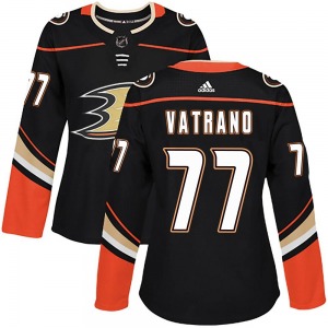 Women's Authentic Anaheim Ducks Frank Vatrano Black Home Official Adidas Jersey