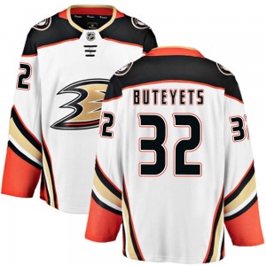 Adult Breakaway Anaheim Ducks Vyacheslav Buteyets White Away Official Fanatics Branded Jersey