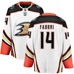 Adult Breakaway Anaheim Ducks Robby Fabbri White Away Official Fanatics Branded Jersey