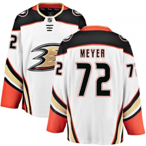 Adult Breakaway Anaheim Ducks Carson Meyer White Away Official Fanatics Branded Jersey