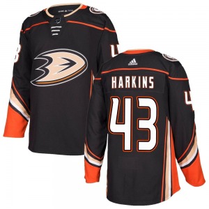 Youth Authentic Anaheim Ducks Jansen Harkins Black Home Official Adidas Jersey