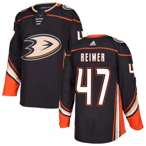 Youth Authentic Anaheim Ducks James Reimer Black Home Official Adidas Jersey