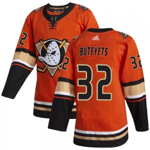 Adult Authentic Anaheim Ducks Vyacheslav Buteyets Orange Alternate Official Adidas Jersey