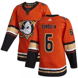 Adult Authentic Anaheim Ducks Brian Dumoulin Orange Alternate Official Adidas Jersey