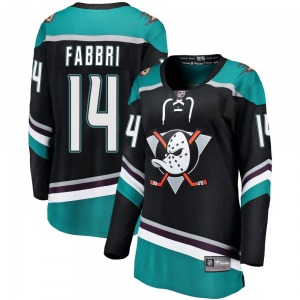 Women's Breakaway Anaheim Ducks Robby Fabbri Black Alternate Official Fanatics Branded Jersey