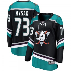 Women's Breakaway Anaheim Ducks Jan Mysak Black Alternate Official Fanatics Branded Jersey