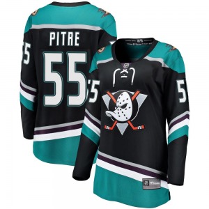 Women's Breakaway Anaheim Ducks Coulson Pitre Black Alternate Official Fanatics Branded Jersey