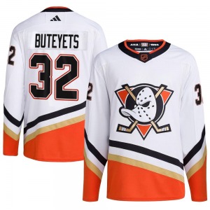 Youth Authentic Anaheim Ducks Vyacheslav Buteyets White Reverse Retro 2.0 Official Adidas Jersey