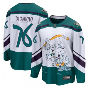 Youth Breakaway Anaheim Ducks Rodwin Dionicio White 2020/21 Special Edition Official Fanatics Branded Jersey