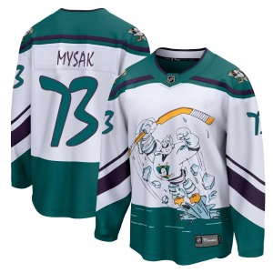 Youth Breakaway Anaheim Ducks Jan Mysak White 2020/21 Special Edition Official Fanatics Branded Jersey