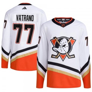 Adult Authentic Anaheim Ducks Frank Vatrano White Reverse Retro 2.0 Official Adidas Jersey