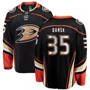 Youth Breakaway Anaheim Ducks Oscar Dansk Black Home Official Fanatics Branded Jersey