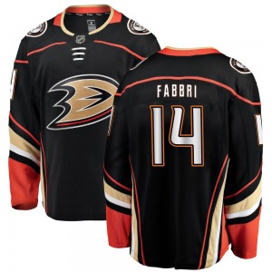 Youth Breakaway Anaheim Ducks Robby Fabbri Black Home Official Fanatics Branded Jersey