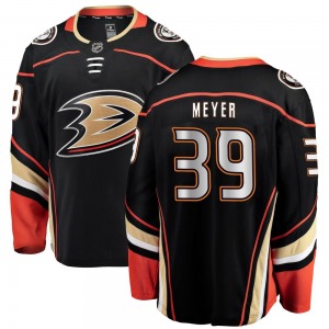 Youth Breakaway Anaheim Ducks Carson Meyer Black Home Official Fanatics Branded Jersey