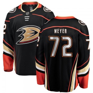 Youth Breakaway Anaheim Ducks Carson Meyer Black Home Official Fanatics Branded Jersey