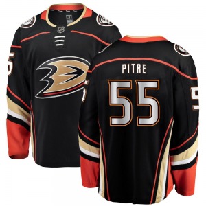 Youth Breakaway Anaheim Ducks Coulson Pitre Black Home Official Fanatics Branded Jersey